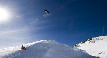 Cours de Snowkite en snowboard à l'Alpe d'Huez