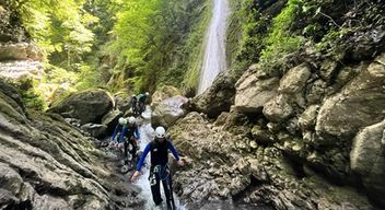 Canyoning à Montmin près d'Annecy