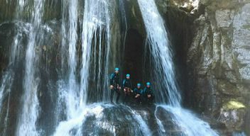 Canyoning au Canyon du Furon dans le Massif du Vercors près de Grenoble