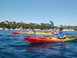 Location de kayak de mer aux îles de Lérins depuis la Pointe Croisette, Cannes