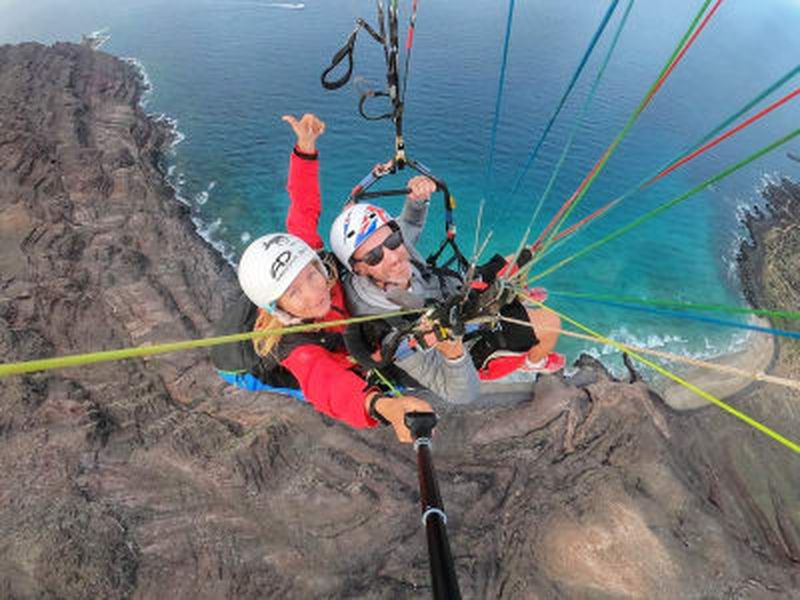 Vol en parapente tandem à Playa Blanca, Lanzarote