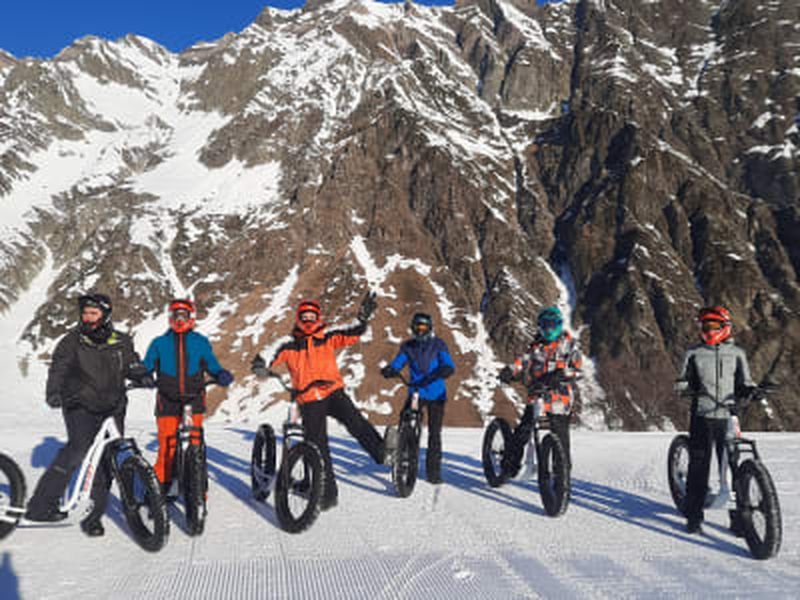 Trottinette de descente fatscoot à Piau Engaly dans les Hautes-Pyrénées