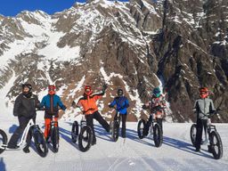Trottinette de descente fatscoot à Piau Engaly dans les Hautes-Pyrénées