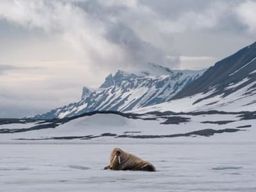 Excursion en bateau rapide vers une colonie de morses au Svalbard