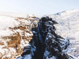 Vol en hélicoptère vers les chutes d'eau de Glymur et le volcan Hengill depuis Reykjavík