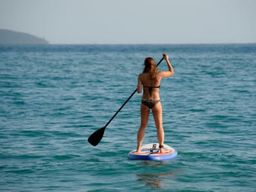 Excursion en stand up paddling et plongée en apnée au départ de Voidokilia près de Kalamata