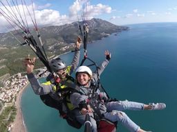Vol en parapente en tandem près de Budva, Monténégro