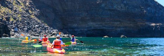 Visite en kayak à la Cueva Bonita depuis Porís de Candelaria