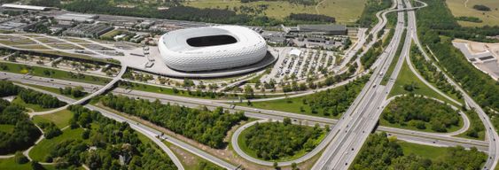 Visite de l'Allianz Arena, le stade du Bayern de Munich