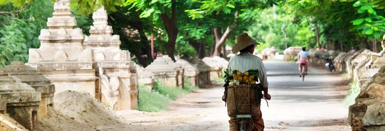 Balade à vélo dans Yangon + déjeuner