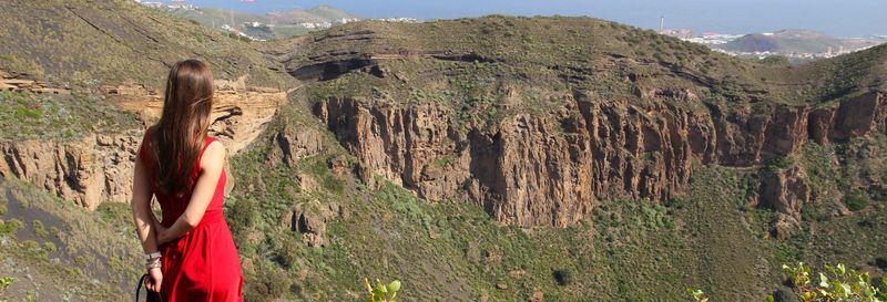Teror, Roque Nublo et caldera de Bandama depuis Las Palmas