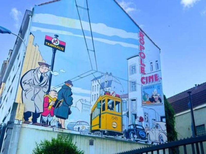 Visite guidée des peintures murales de la BD à Bruxelles