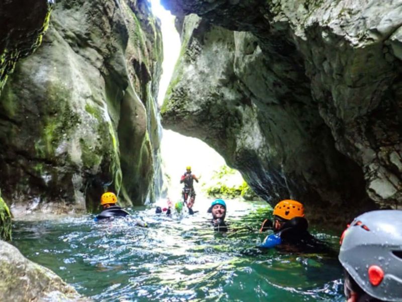 Canyoning au Pont du Diable à Bellecombe-en-Bauges (73)