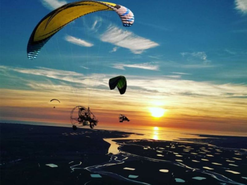 Baptême de l'air en paramoteur près d'Abbeville (80)