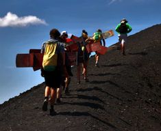 León : aventure surf volcanique au Cerro Negro