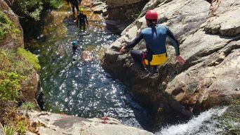 Villacidro : aventure de canyoning à la cascade de Sa Spendula