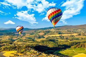Vol en montgolfière en Toscane depuis la région du Chianti