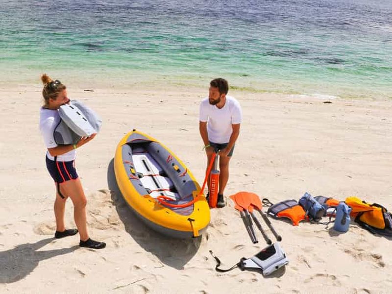 Location de kayak ou de stand up paddle avec sac à dos et accessoires