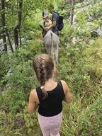 Promenade guidée à dos d'âne à Kvarner/Šmrika, grotte et lieu de pique-nique panoramique