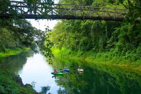 Depuis San Pedro Sula : excursion au lac Yojoa, cascade et kayak