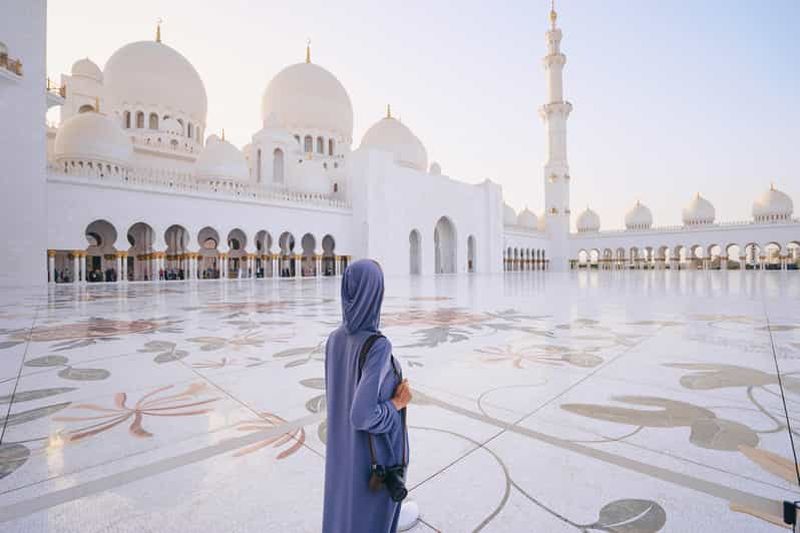 Au départ de Dubaï : Visite guidée de la mosquée Sheikh Zayed d'Abu Dhabi