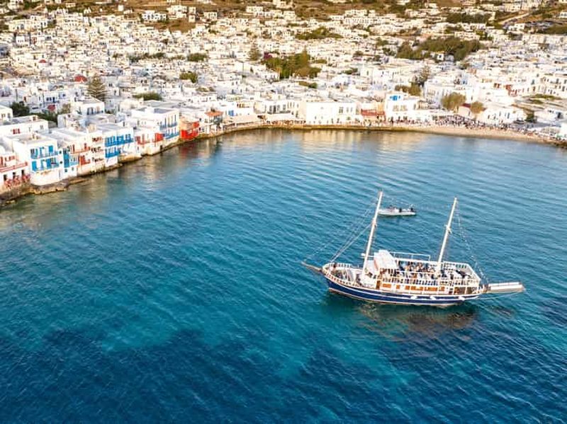 Mykonos : Croisière au coucher du soleil avec 1 boisson