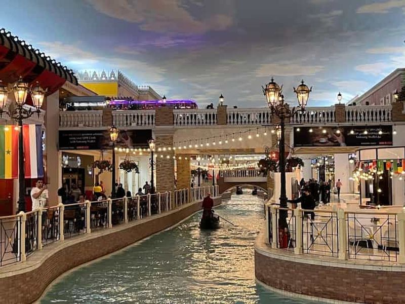 Visite de la ville de Doha, centre commercial Villaggio Mall et balade en gondole gratuite