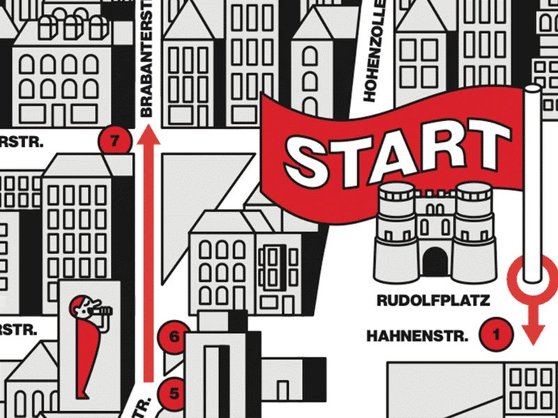 Rallye urbain dans le quartier belge