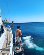 Mykonos : Croisière sur les îles de Delos et de Rhénia avec repas barbecue