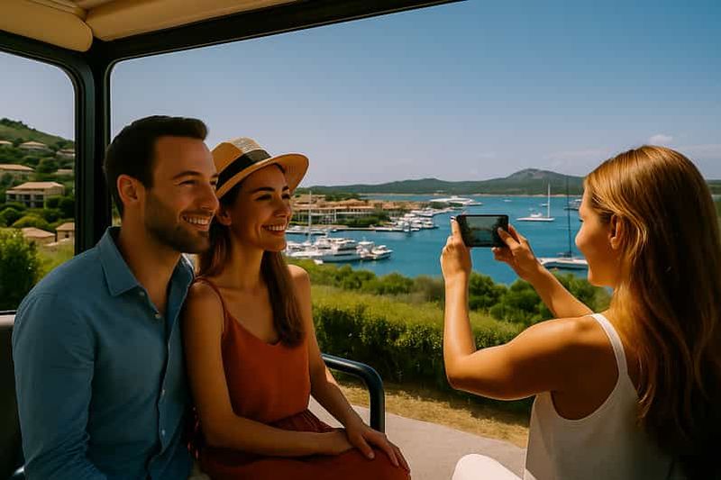 Visite de Porto Cervo et de la Costa Smeralda avec prise en charge à l'hôtel et arrêts