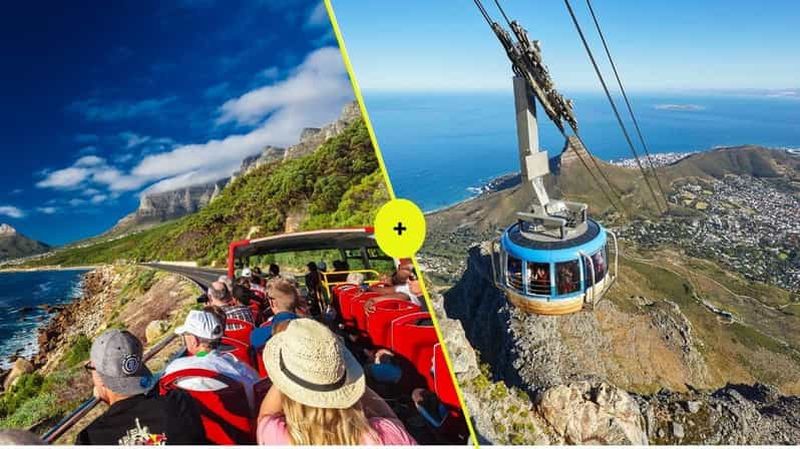 Le Cap : téléphérique de la montagne de la Table, visite en bus à arrêts multiples