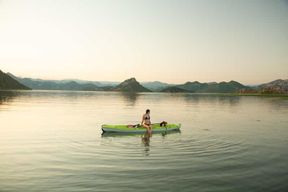 Lac Skadar : kayak individuel, canaux cachés et baignade