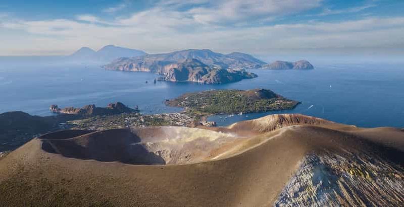 Visite du Vulcano : excursion en bateau et plongée avec masque et tuba, au départ de Lipari
