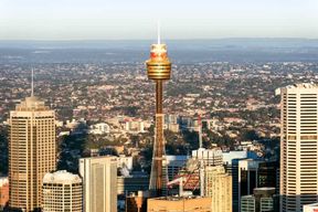 Sydney Tower Eye : Entrée avec pont d'observation