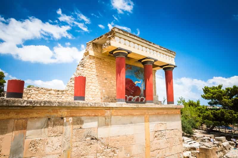 Visite d'une jounée du palais de Knossos et d'Héraklion au départ de Rethymno Areas
