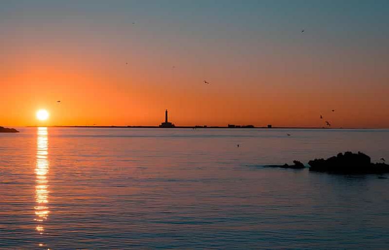 Coucher de soleil sur l'île de S.Andrea Gallipoli - Avec apéritif