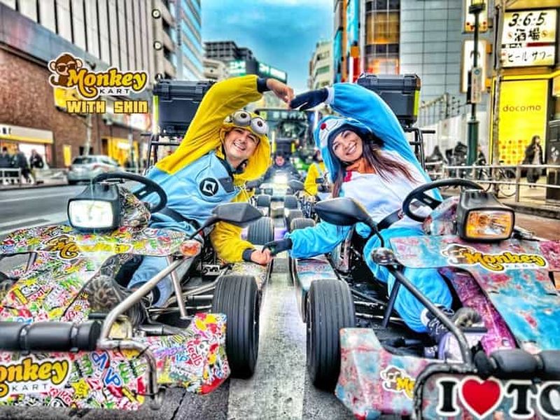 Visite en karting depuis la tour de Tokyo, le carrefour de Shibuya et Harajuku