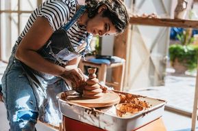 Marrakech : Atelier de poterie et thé marocain