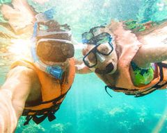 Panglao : Plongée avec masque et tuba à NapalingReef avec les sardines