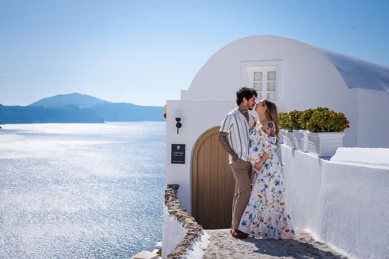 Santorin : Séance photo privée à Fira ou Imerovigli