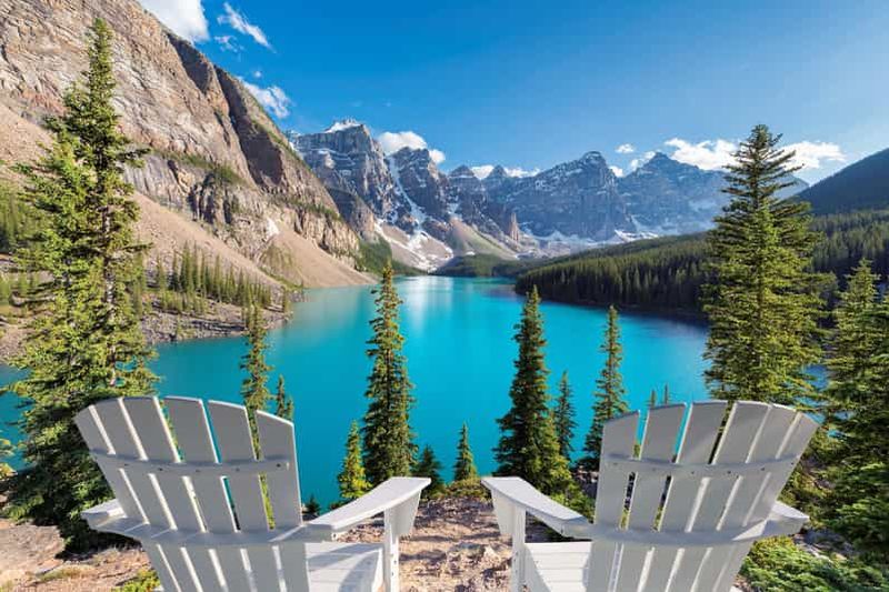Banff/Calgary : Louise, lac Moraine et canyon Johnston