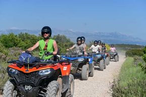 Trogir, Žedno : île de Čiovo, circuit 100 % tout-terrain en quad
