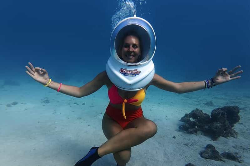 Expérience de marche sous-marine à Zanzibar, aucune natation requise