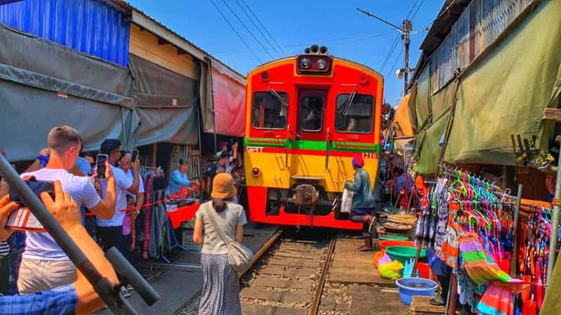 Bangkok : Marchés ferroviaires de Damnoen Saduak et de Mae Klong