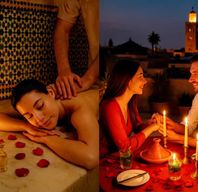 Marrakech : Escapade au spa et dîner romantique aux chandelles