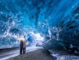 Depuis Jökulsárlón : Excursion en super jeep dans la grotte de glace Crystal Blue