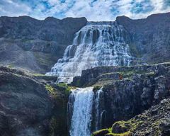 Isafjordur : Visite de la cascade de Dynjandi et visite d'une ferme islandaise