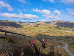 Hveragerdi : expérience de tyrolienne géante