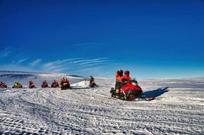 Depuis Geysir : Aventure en motoneige sur le glacier Langjökull