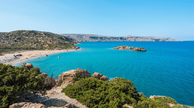 Au départ d'Héraklion : Plage de la forêt de palmiers de Vai, Toplou et Sitia